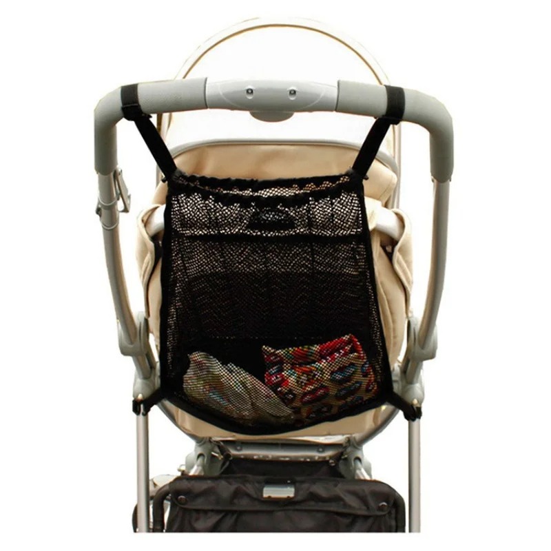 Zwitsal Baby Products - ベビーカー収納メッシュバッグ、ベビーカーシートメッシュバッグ、大容量おむつ、哺乳瓶、おもちゃ収納、吊り下げバッグ