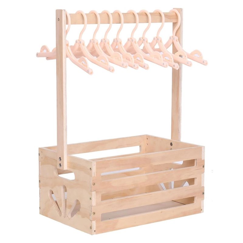 Baby Products Gift Hamper - A25F-木製ベビーシャワーギフトバスケット、クローゼット収納箱、ハンドル付き保育園用バスケット、ベビー用品付きハンギングバスケット