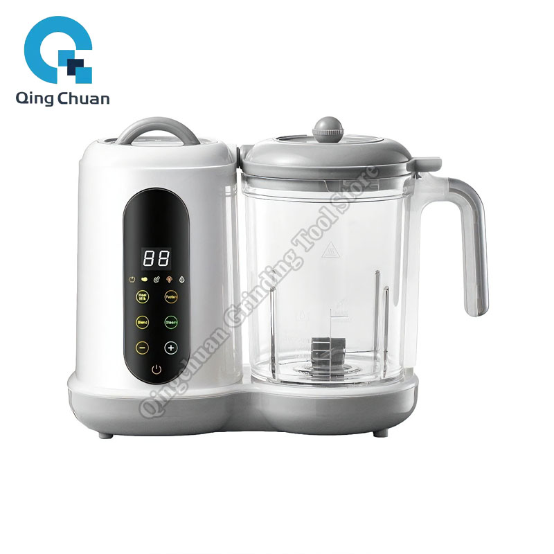 Baby Food Maker Blender - ベビーフードメーカー 多機能スチーマー フードミル ピューレブレンダー ミルクウォーマー 温度表示付き