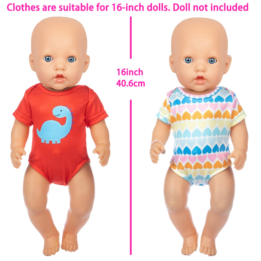 漫画恐竜水着 16-18 インチアメリカンドール用 40-4 - Baby Product のレビューと価格