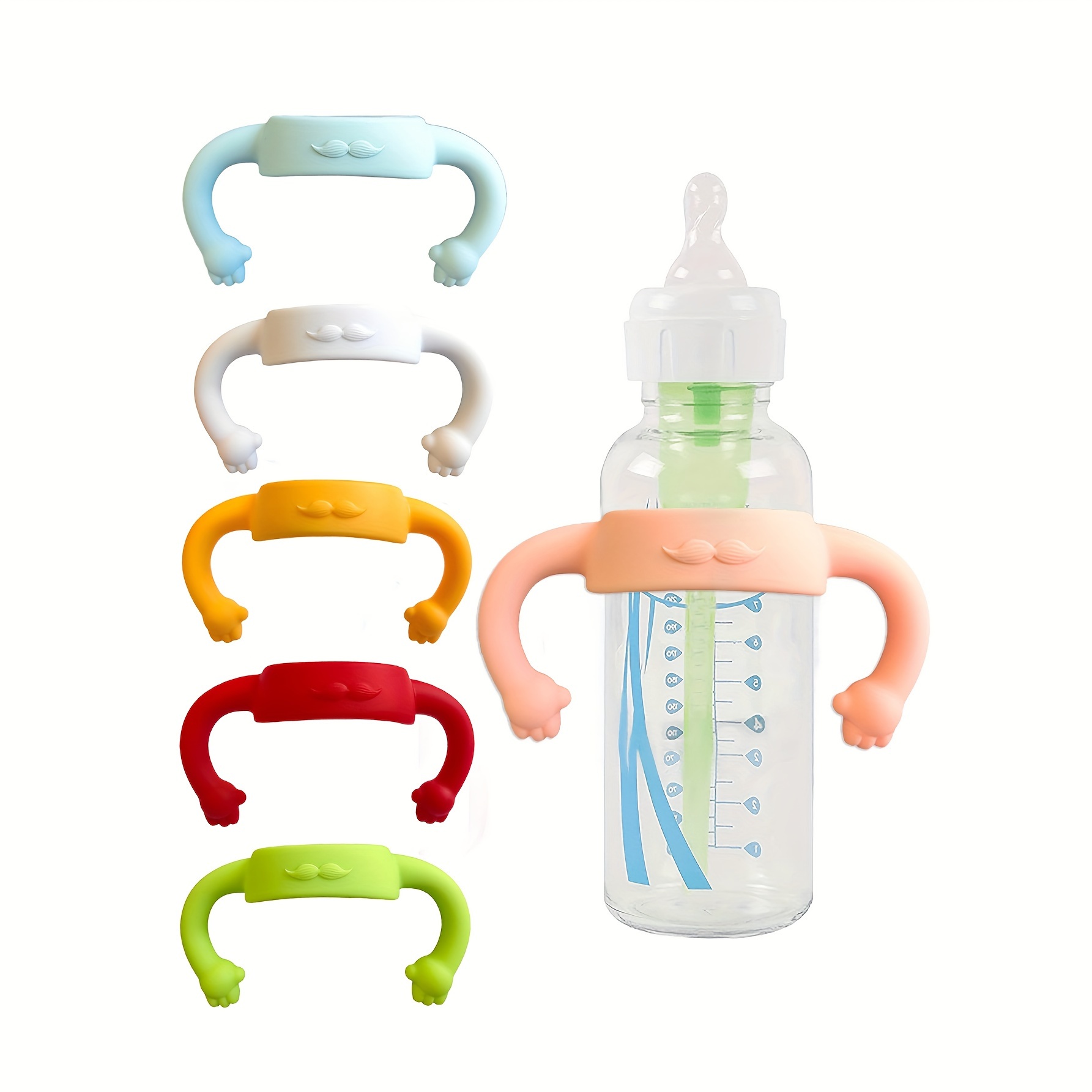 リトルハンドシリコンユニバーサル哺乳瓶ハンドルスリーブ、ほと - Zwitsal Baby Products のレビューと価格
