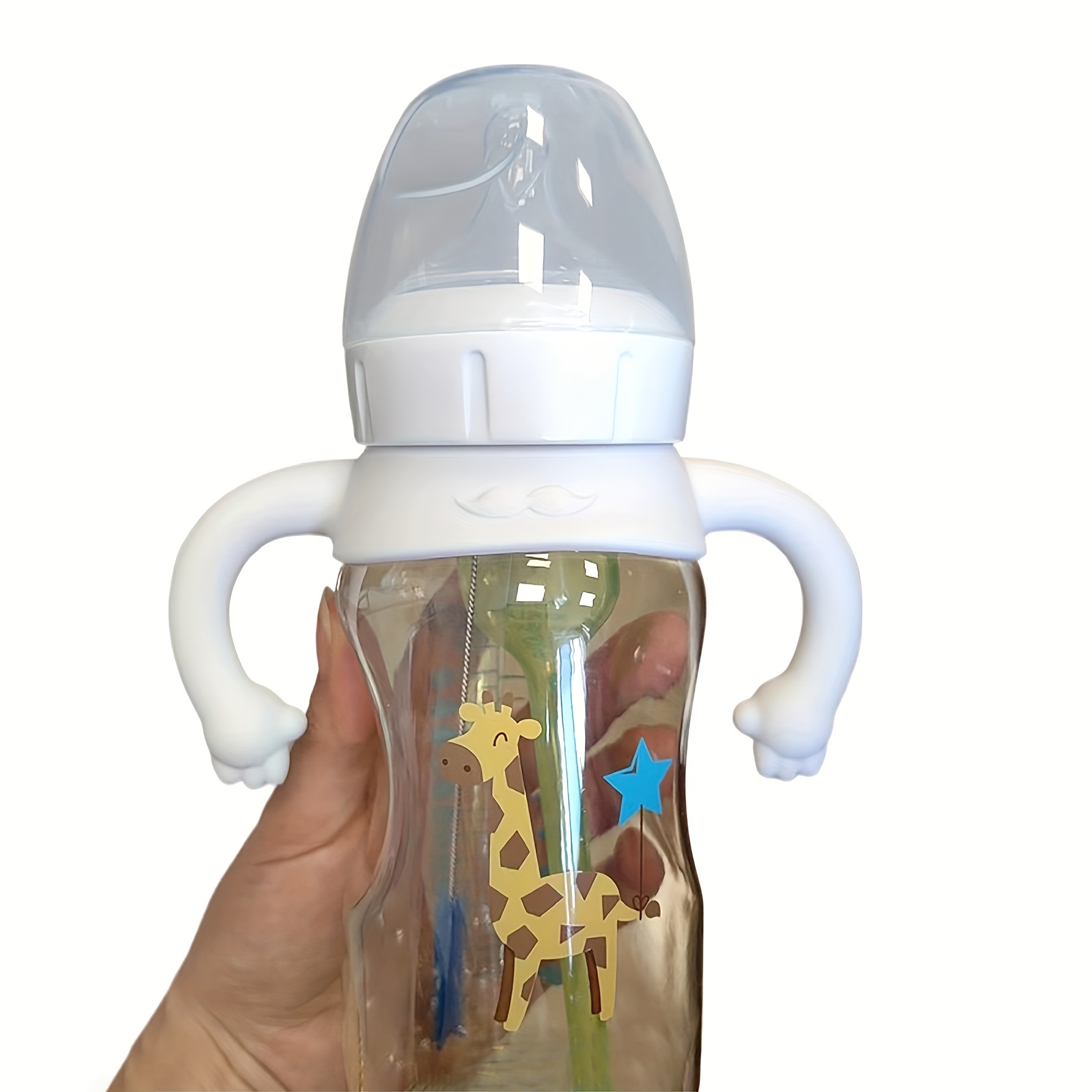 リトルハンドシリコンユニバーサル哺乳瓶ハンドルスリーブ、ほと - Zwitsal Baby Products のレビューと価格