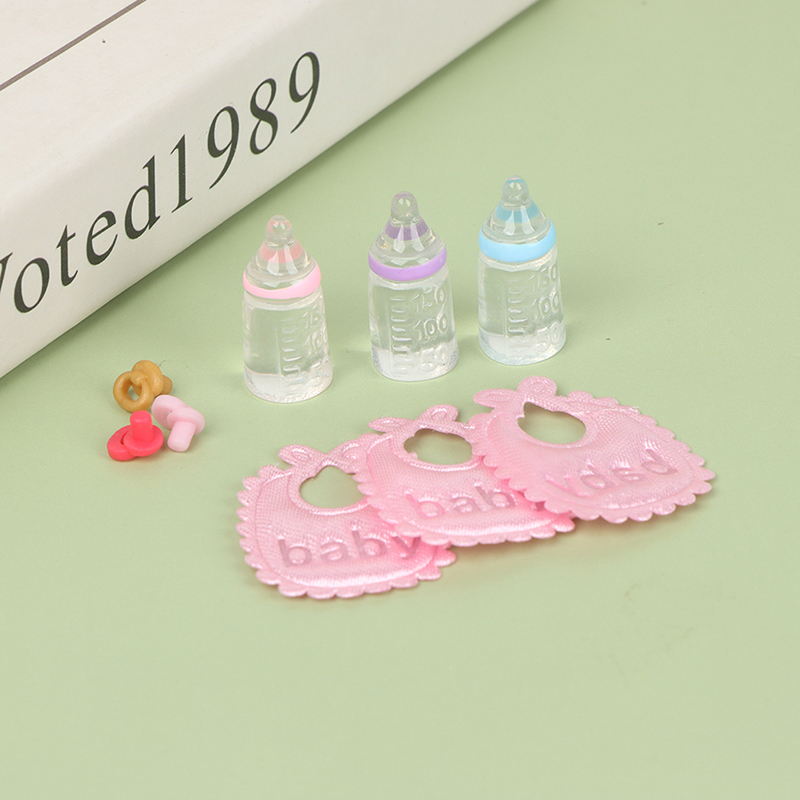 ミニチュア哺乳瓶とおしゃぶりよだれかけセット,ドールハウス, - Zwitsal Baby Products のレビューと価格