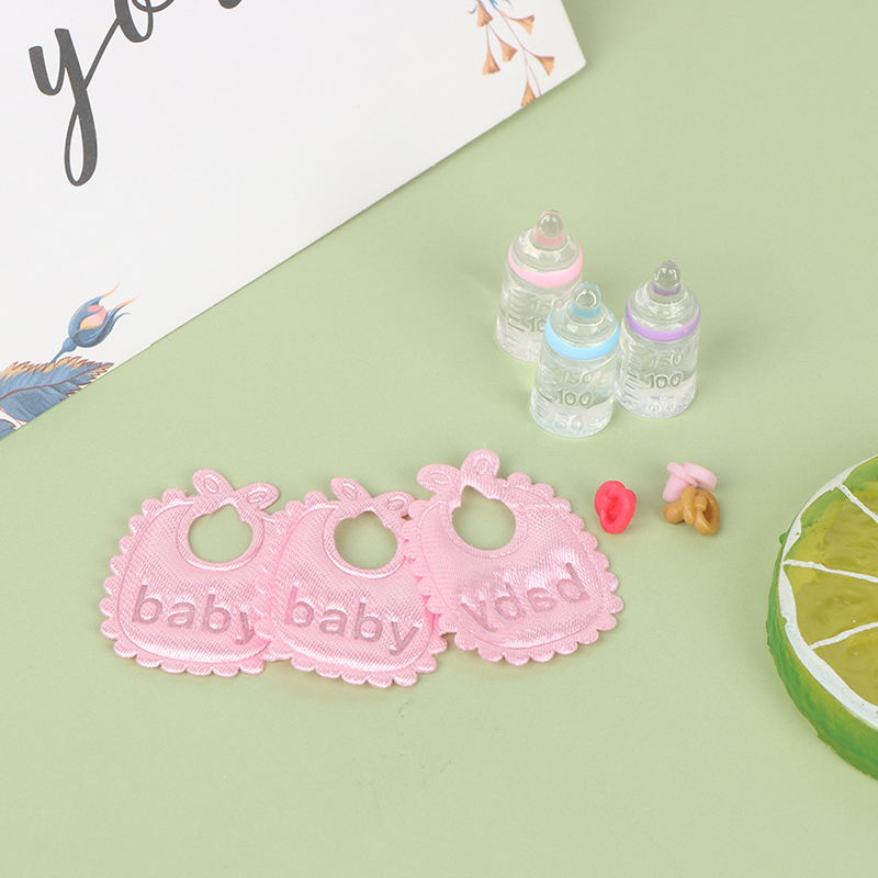 ミニチュア哺乳瓶とおしゃぶりよだれかけセット,ドールハウス, - Zwitsal Baby Products のレビューと価格