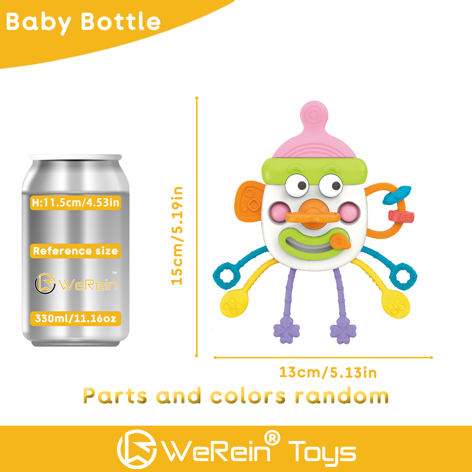 かわいいボトル型の引き出し式おもちゃ 幼児や幼児向け 哺乳瓶 - Zwitsal Baby Products のレビューと価格