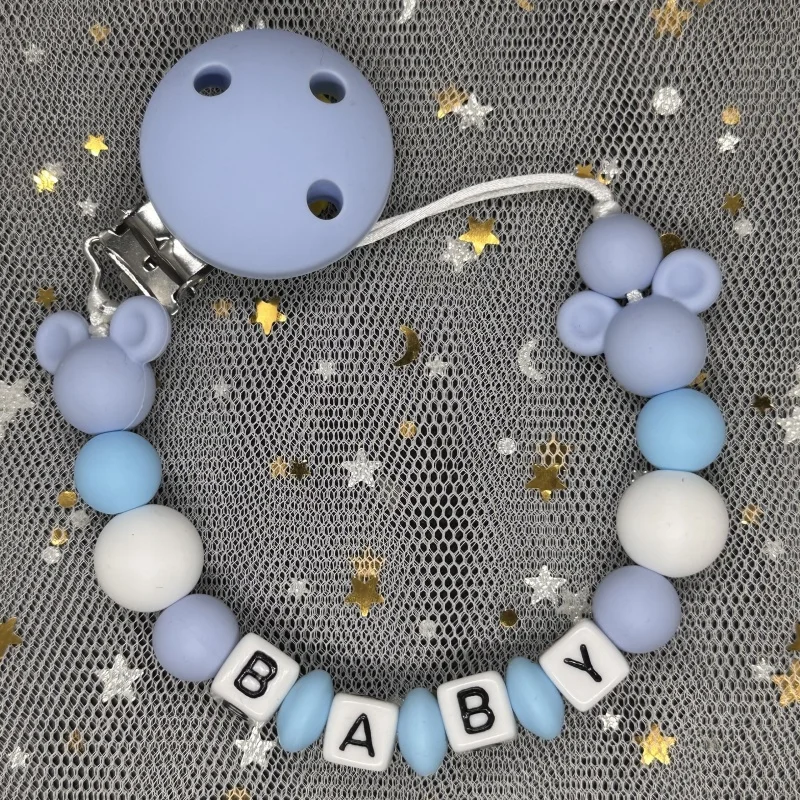 ベビーおしゃぶりクリップパーソナライズされた名前ダミー乳首ホ - Zwitsal Baby Products のレビューと価格