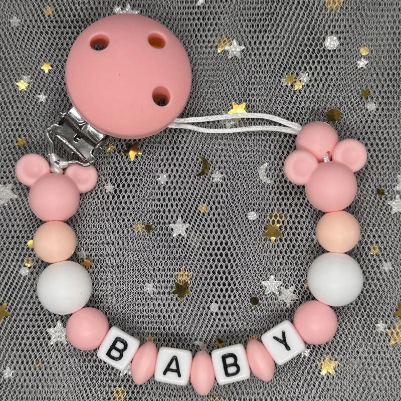 ベビーおしゃぶりクリップパーソナライズされた名前ダミー乳首ホ - Zwitsal Baby Products のレビューと価格